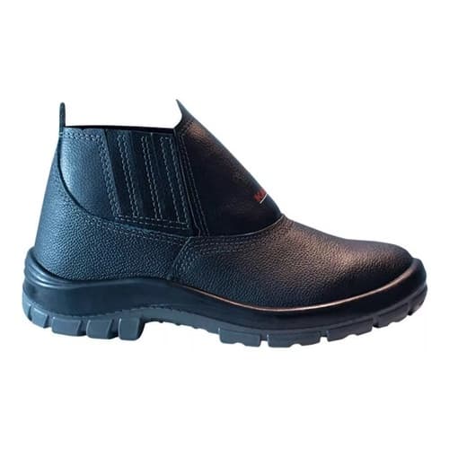 Bota Botina  Kadesh Obra Couro Bico Pvc 34 - 45 - 46 - 47