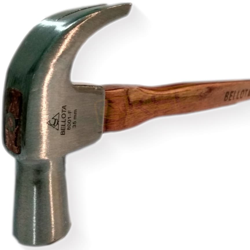 Martelo Unha Bellota 8001-F 35mm Original para Carpinteiro Profissional Cabo Longo de Madeirite 53cm Super Pro modelo novo Brasil não Antigo