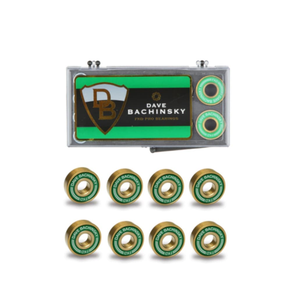 Rolamento FKD Dave Bachinsky Pro Gold Bearings Skateboard Skate Loja_Skate Fkd_bearings