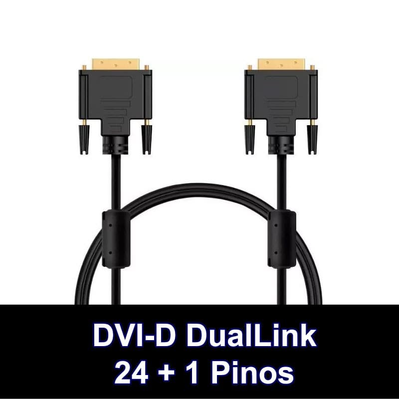 Cabo DVI 1,8 Metros DVI-D Dual Link 24+1 Pinos