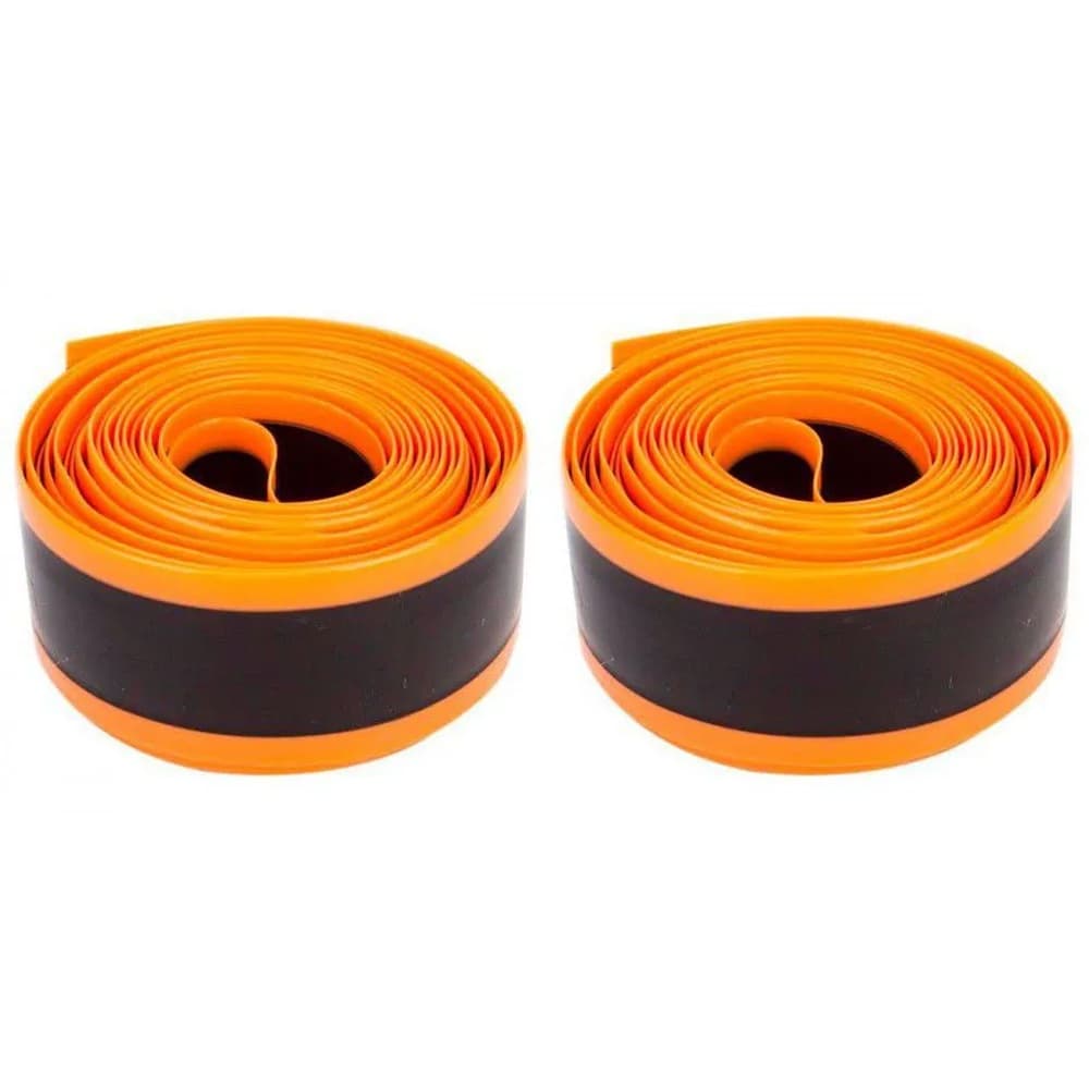 Fita Anti Furo para Pneu Aro 27 Safetire 23mm Par Laranja