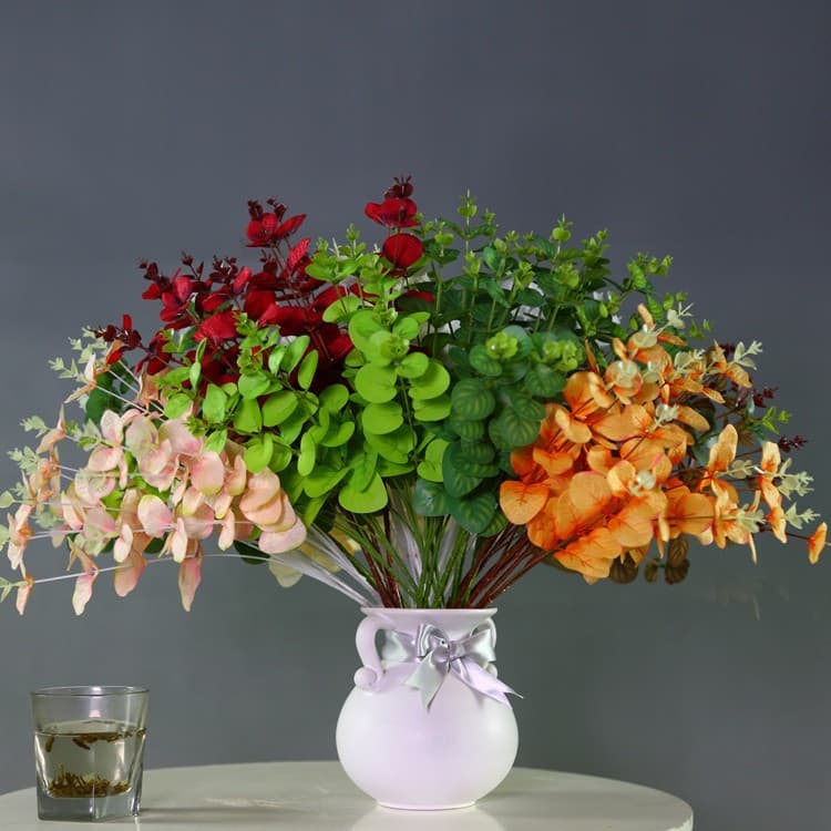 Planta Eucalipto Flor Artificial Buque  para compor vasos, arranjos e decorar a sua casa/ banheiro/ casamento/ noivado