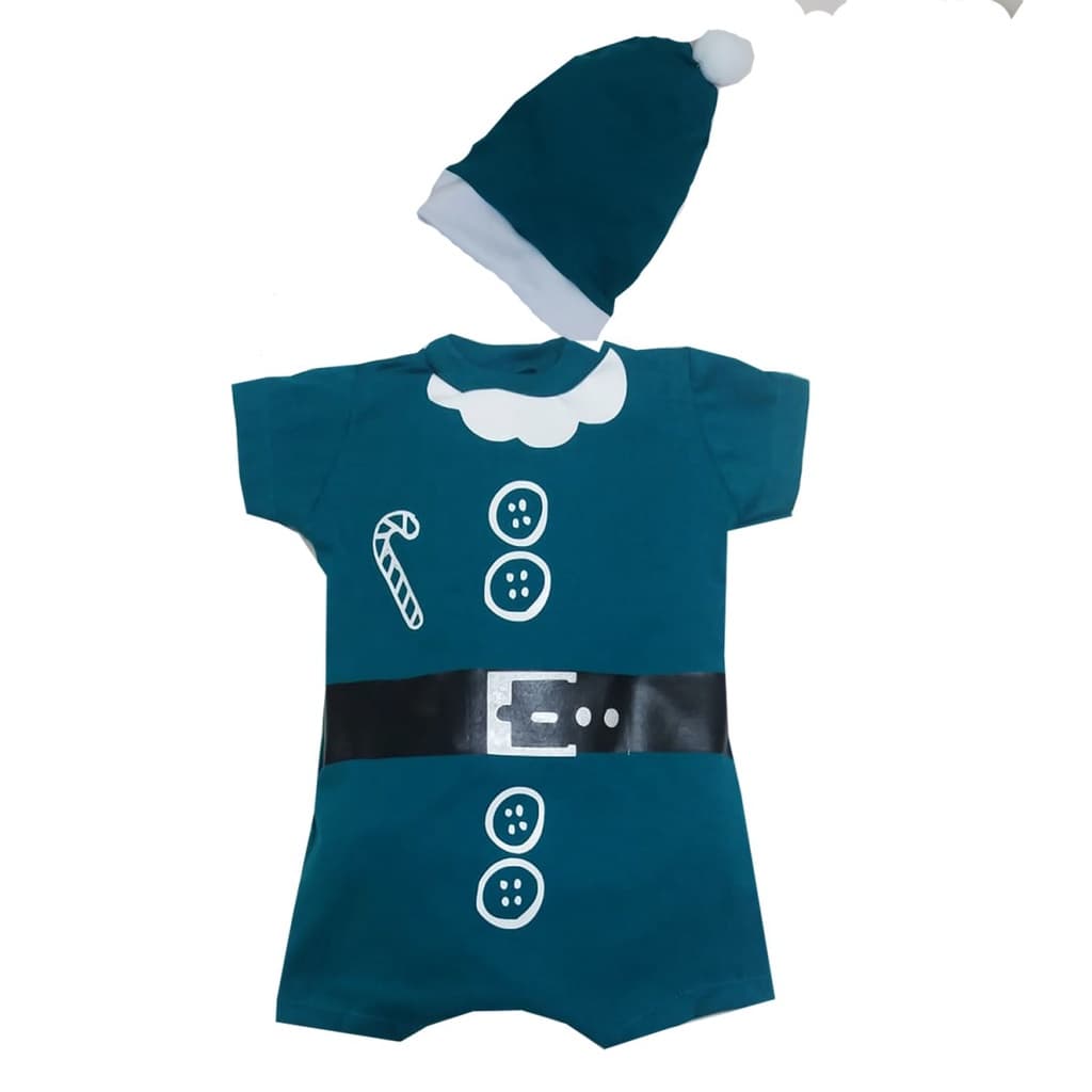 Macacão Fantasia Ajudante Papai Noel com Gorro Catitos - 300