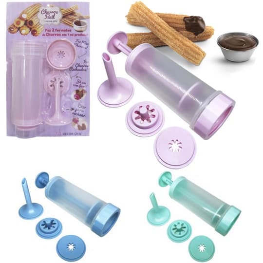 Máquina De Fazer Churros Fácil Portátil Manual Doméstica