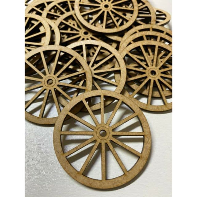 Kit Rodas de Carroça 3cm mdf 3mm crú Artesanato