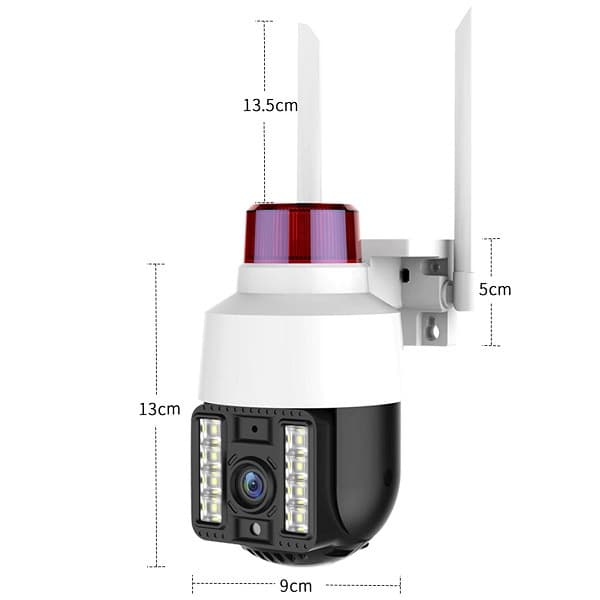 Camera De Segurança Speed Dome HD 1080p Com Visão Noturna, Movimento, Rotação, Alerta  e WIFI