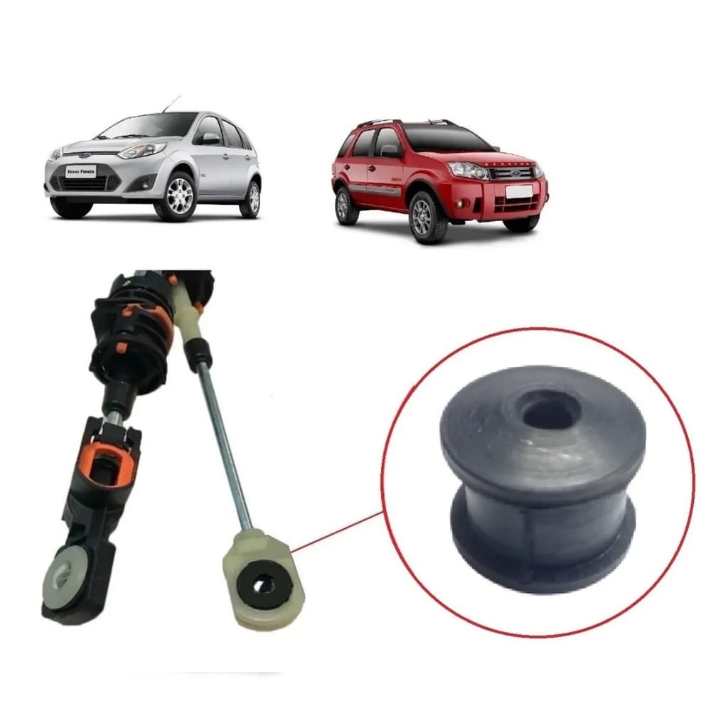 Bucha  Ponta Teminal Cabo Cambio Engate Marchas Alavanca de Cambio Ford Fiesta Ecosport Focus Ka 2003 2004 2005 2006 2007 2008 2009 2010 2012 2013 2014