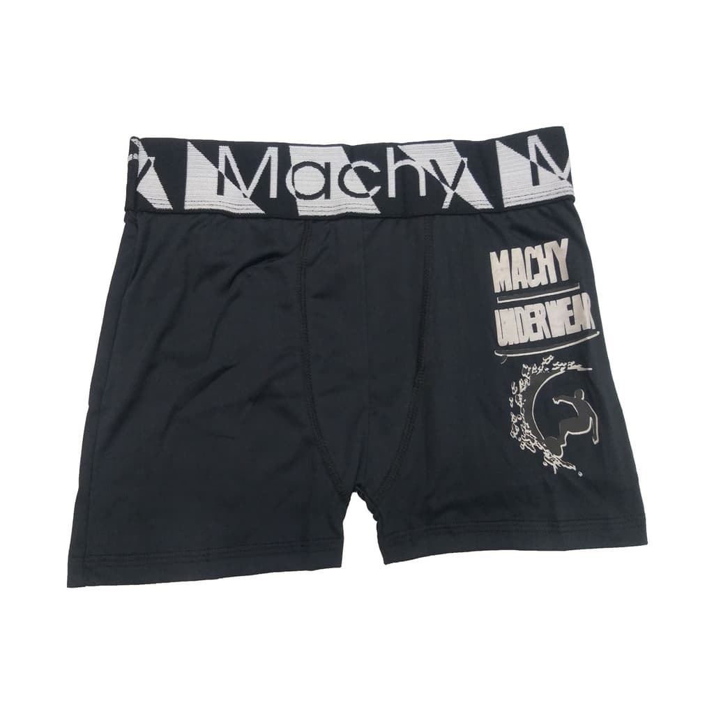 Cueca Boxer Adulto Preto Microfibra Machy