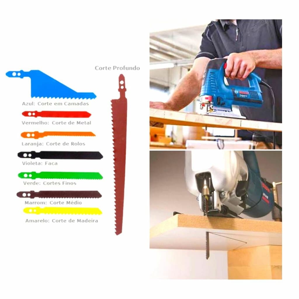 Laminas Para Serra Tico Tico 8 Peças Para Metal Plastico Madeira Pvc