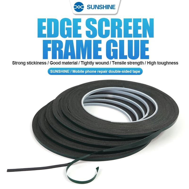 5pcs SUNSHINE Espuma De Membrana Verde Preto Dupla Face Tela De Borda De Fita Cola Forte Fixação Espessura De Camada Única 2mm/3mm/5mm
