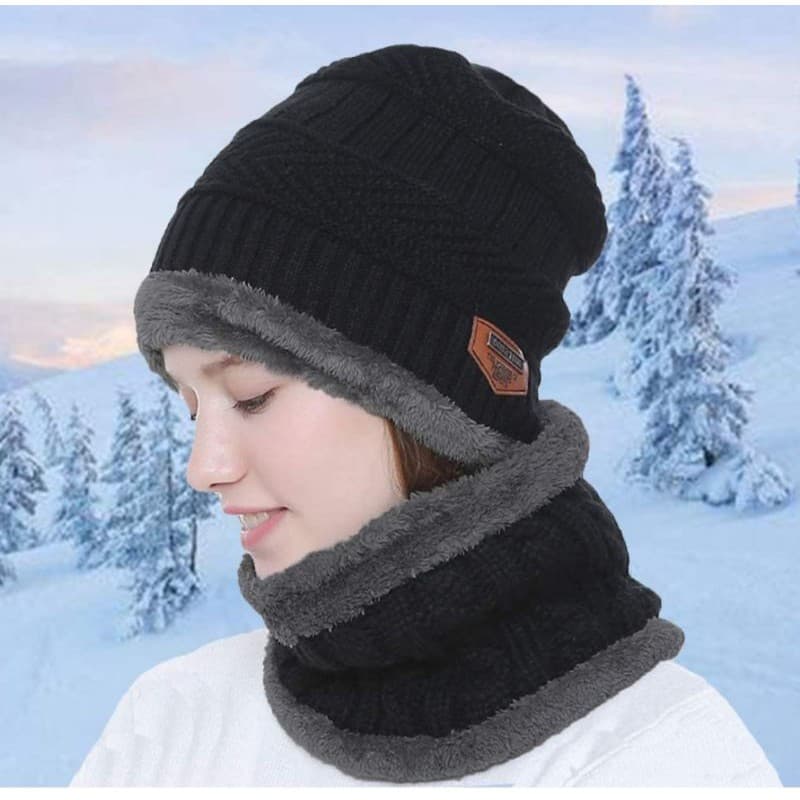Kit Inverno ( 1Gola + 1Touca ) Térmica  Frio Neve ( PRETO, AZUL, CINZA e VERMELHO)