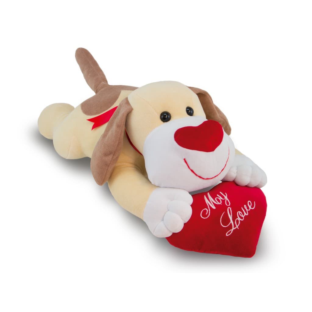 Cachorro de Pelúcia Dhomini 55cm Presente Amor