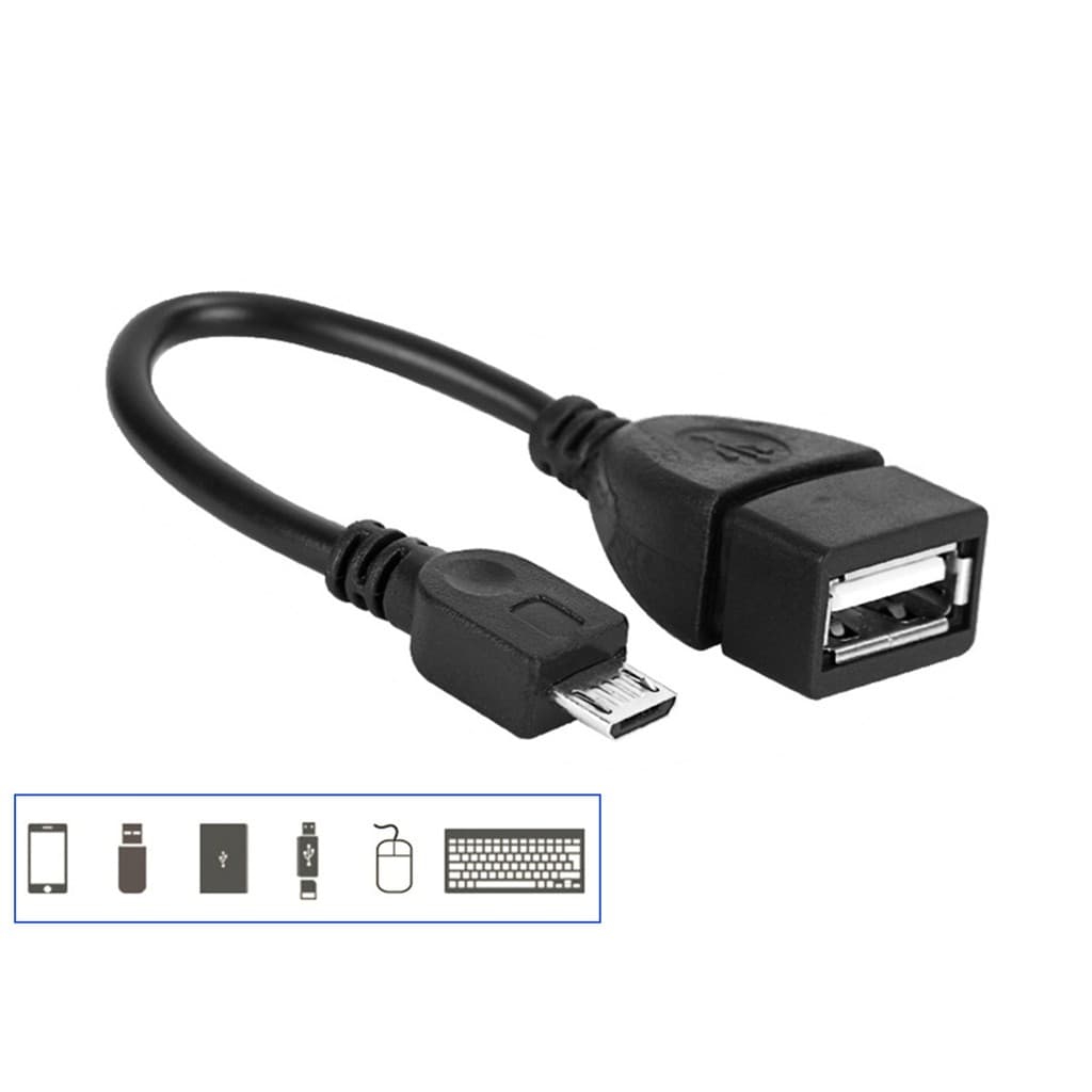 1 / 2 / 3 / 5 / 10 Cabo Adaptador Otg Usb femea x V8 macho para Tablet Celular Pendrive