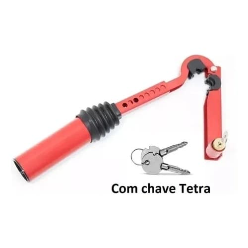 Trava de Freio de Mão Vermelha Segurança Veícular