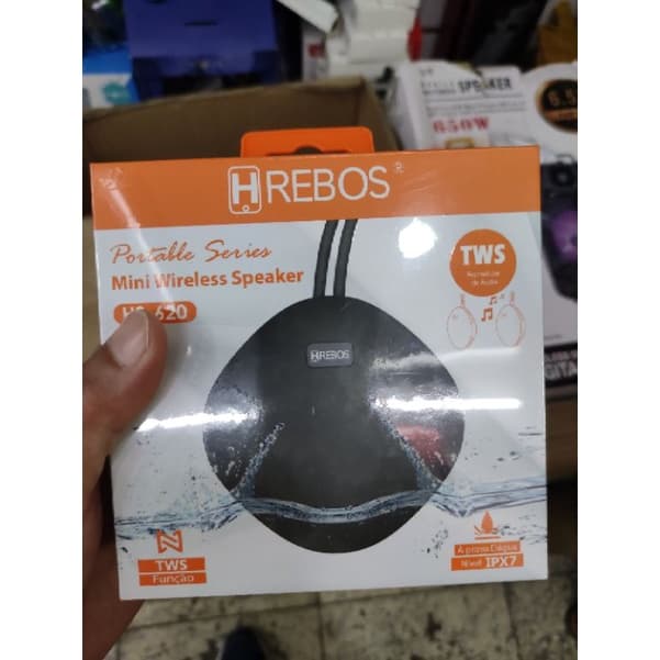 Caixa de som portátil prova D'água nível lpx 7 - HS-620 - HREBOS