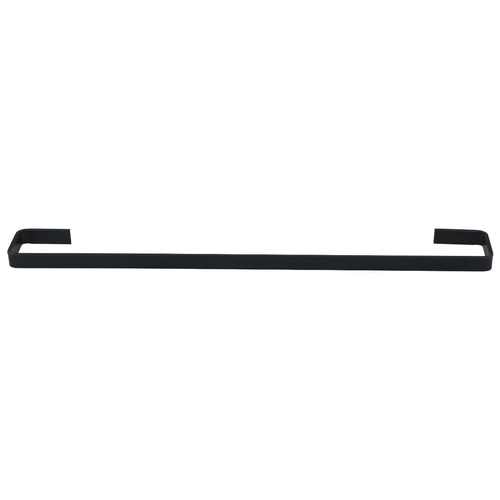 PORTA TOALHAS BANHO DE PAREDE PARA BANHEIRO PRETO FOSCO