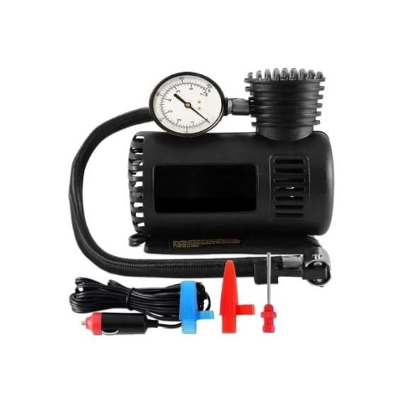 Mini Compressor Ar 300psi 12v P/ Bicicleta e bola.