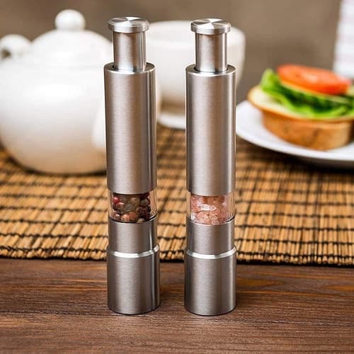 1/2pcs Mini Moedor De Pimenta Inox Manual Pimenteiro