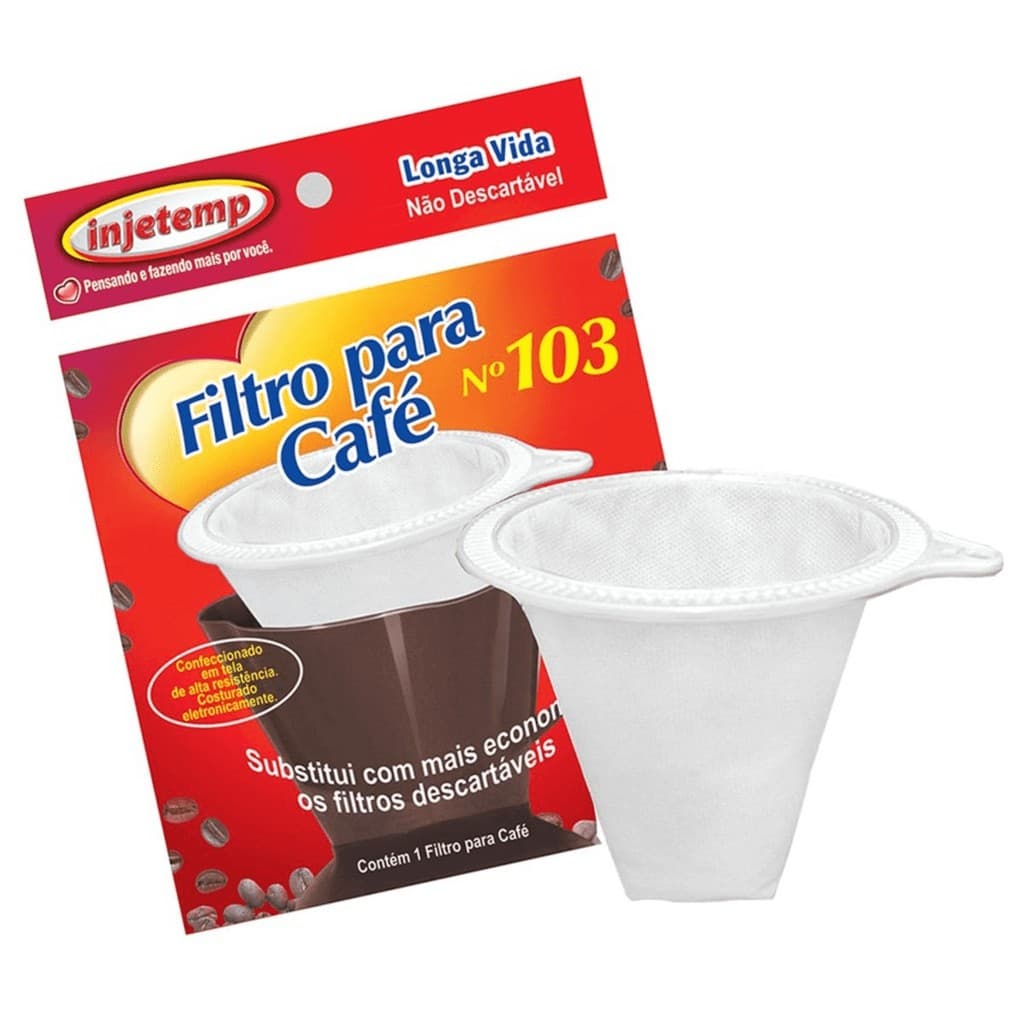 Filtro Para Café Longa vida Reutilizavel Injetemp 103