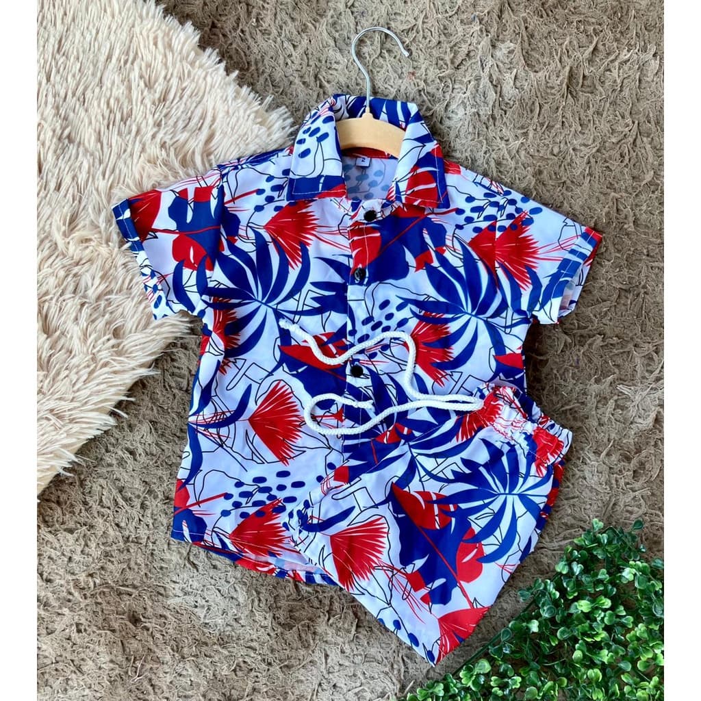Conjunto Mauricinho Masculino Florido Verão