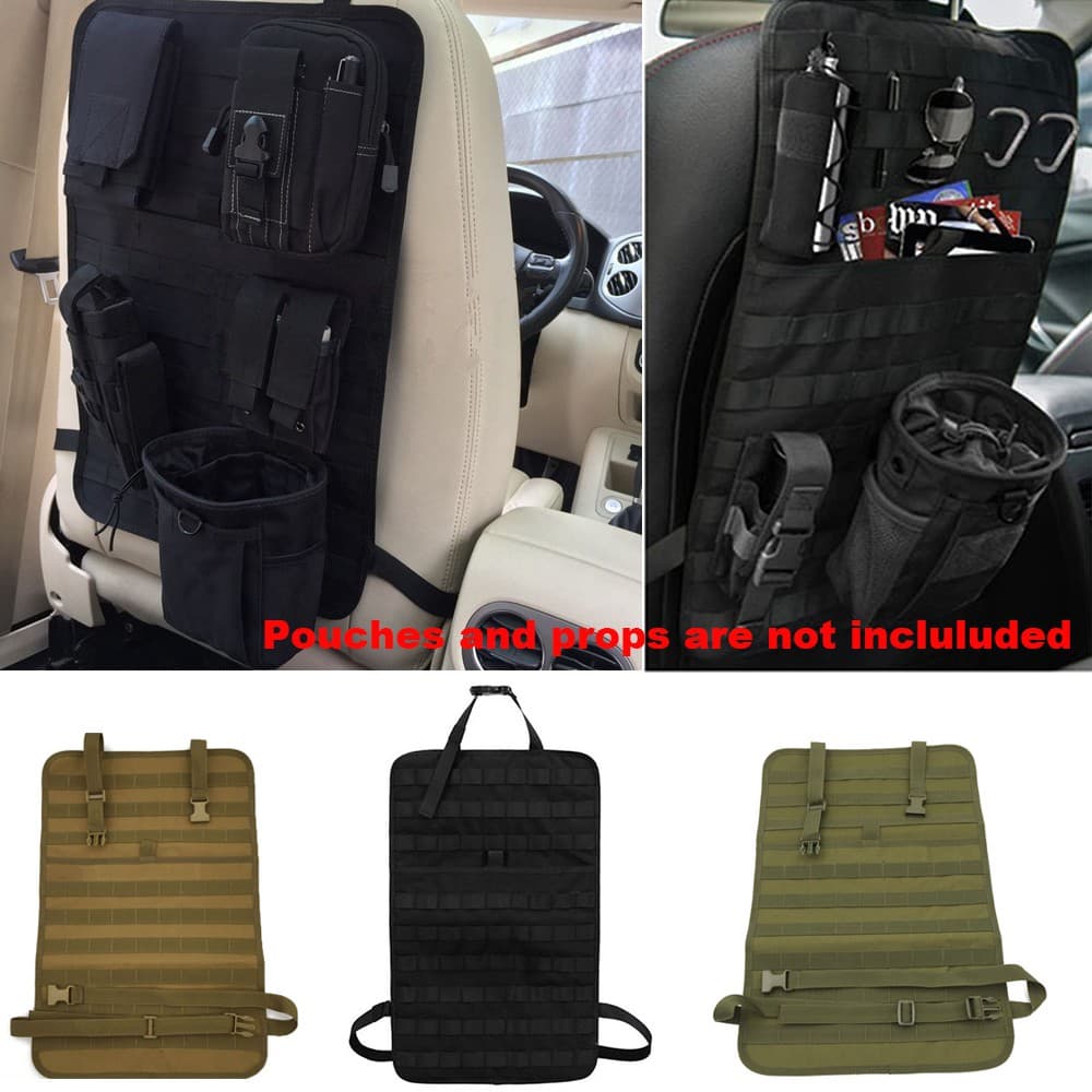 Organizador Traseiro Do Assento De Carro Multi Molle Armazenamento Da Tampa Painel Veículo Bolsa
