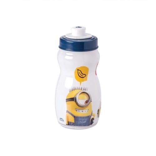 Garrafa agua squeeze Infantil 300 ML Minions Plasutil plastico escolar
