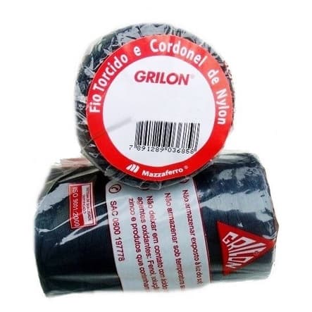 Fio Torcido Encala Grilon Preto 210/48 Mazzaferro 200 Gramas