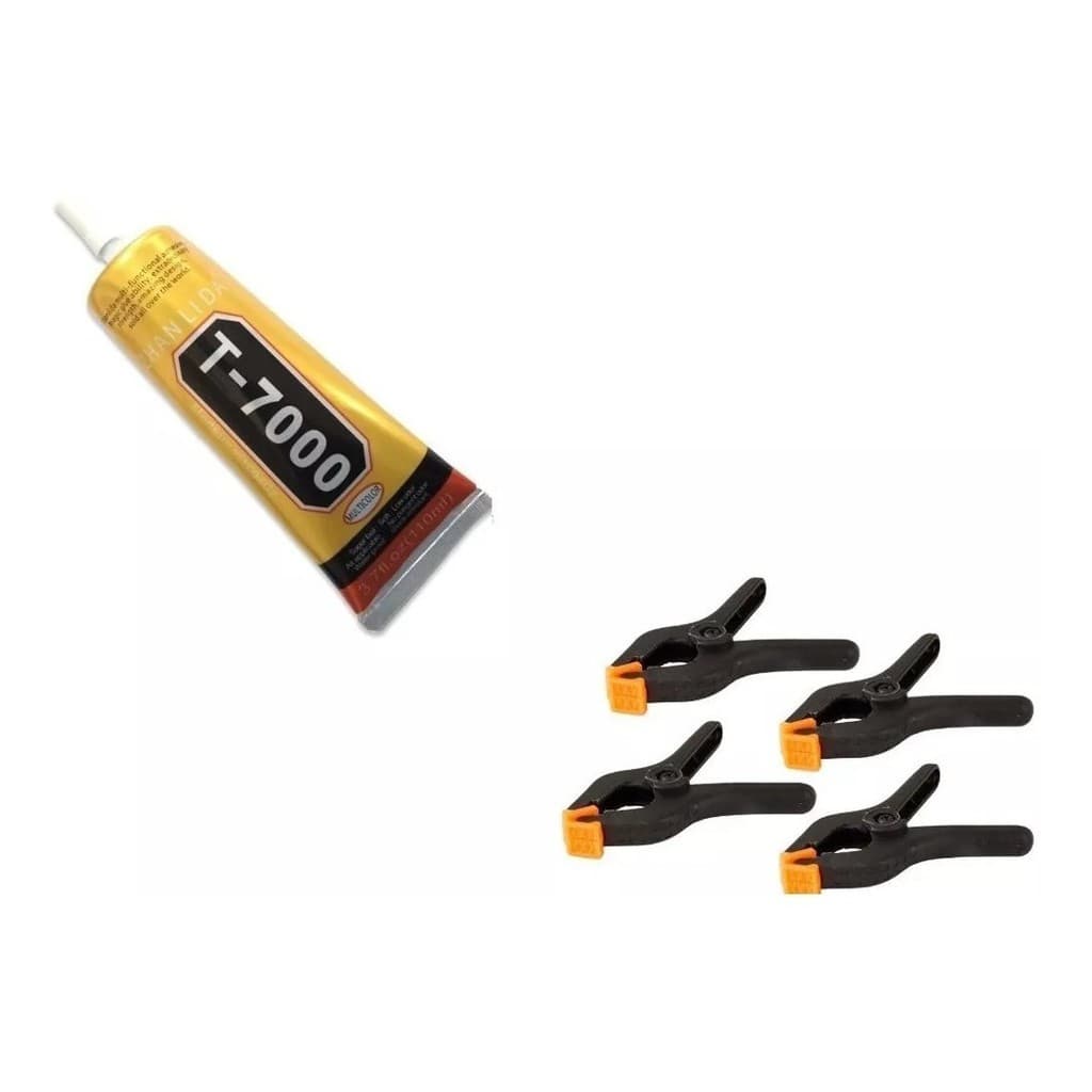 Cola Preta T7000 110ml + 4 Grampos para Fixar Tela e LCD de Celular Oferta