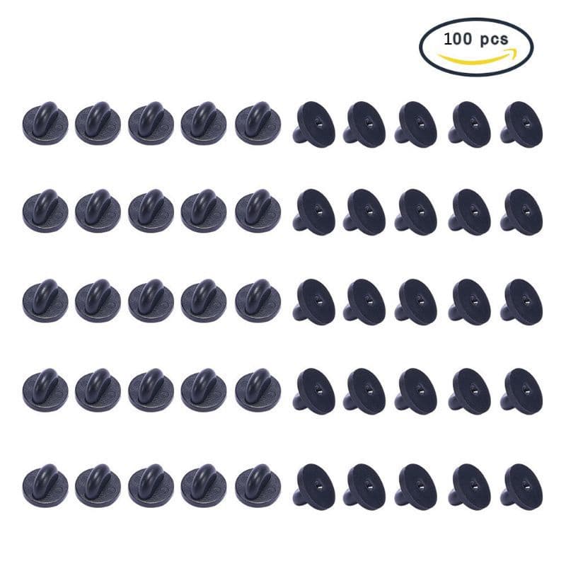 Blala 100 Peças De Alfinetes De Borracha Práticos , Utensílios Domésticos Para Suportes De Embreagem De Borboleta Broche