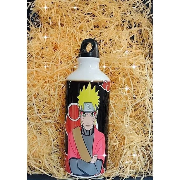 Garrafa Squeeze Alumínio 500ml Garrafinha Personalizado Anime Naruto Frozen (vários temas)