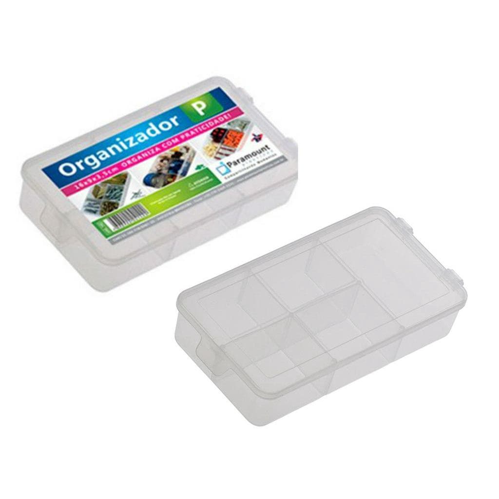 Caixa Cesto Organizador Box P Com 5 Divisorias 16 X 9 X 3,5 Cm