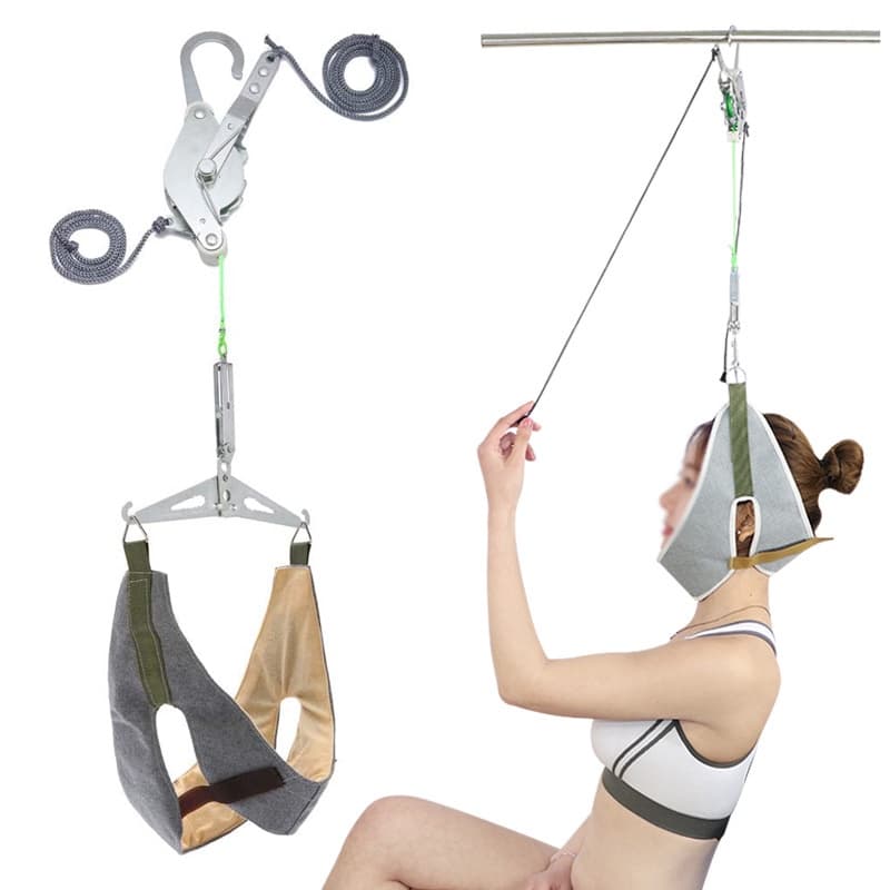 Dispositivo Massageador Para Pescoço Com Tração Cervical/Alívio Da Dor