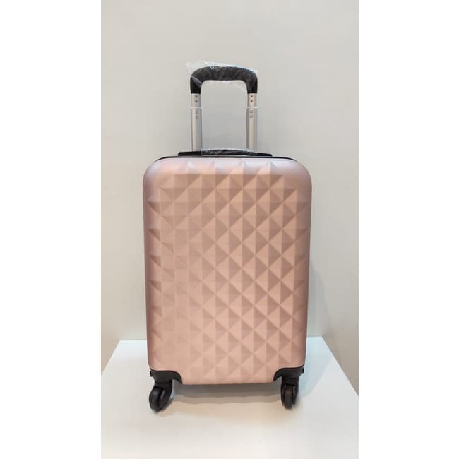 Mala de Viagem Rosé, 10kg para bordo de avião, em fibra. 53x20x35. REF: 195