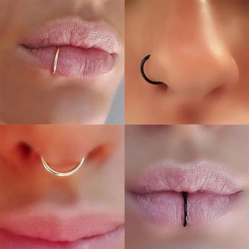 Piercing Argola Nariz Aço Cirúrgico - Fininha