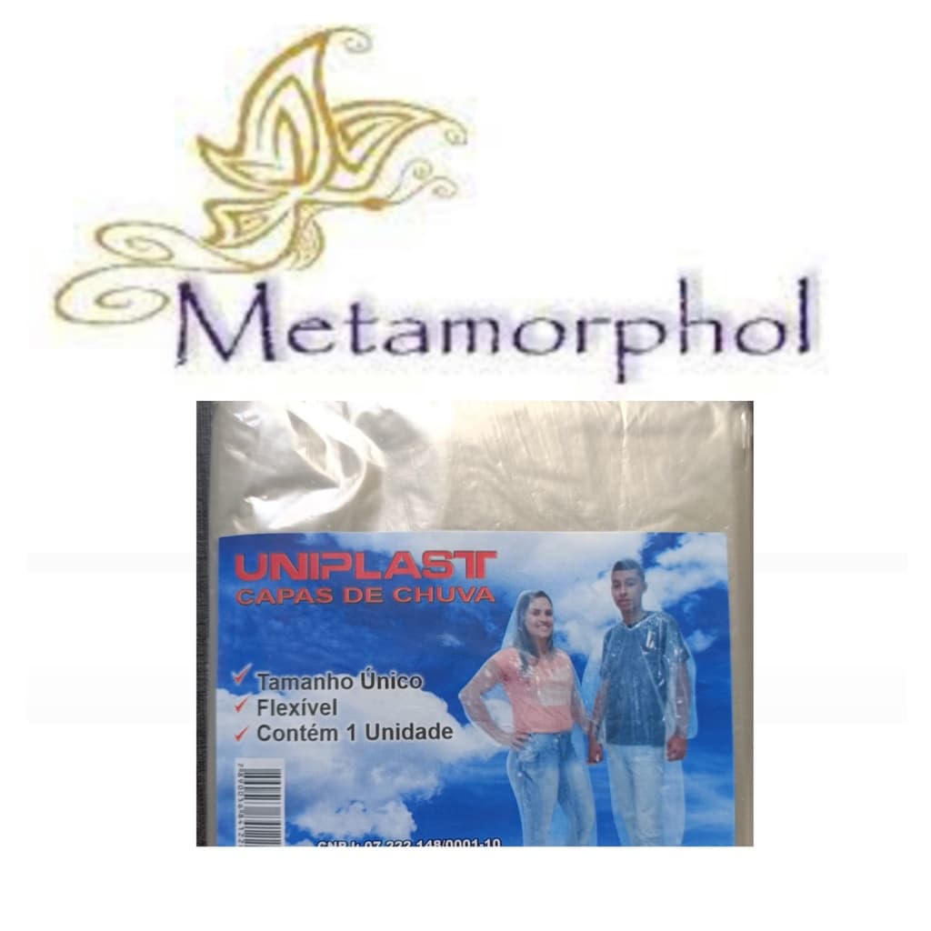 Capas de Chuva transparente descartável unissex.