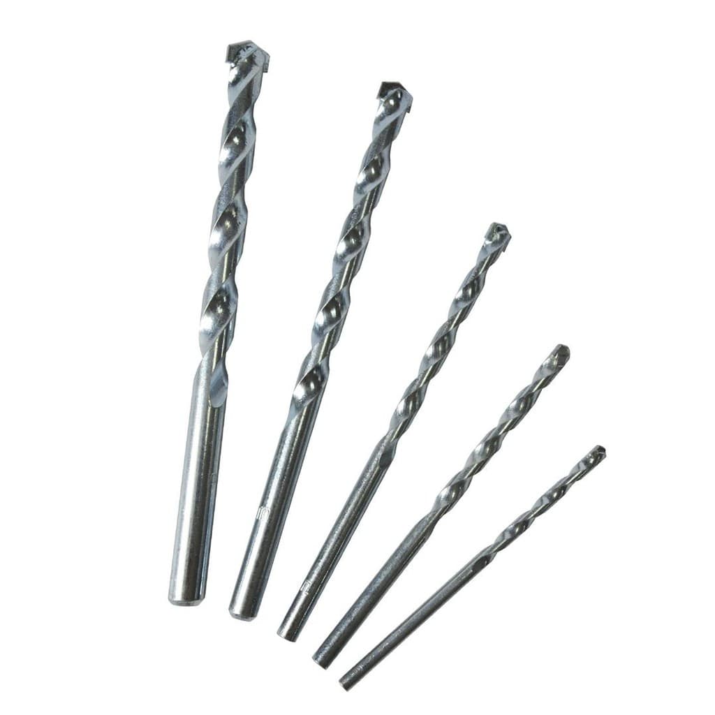 Jogo de Brocas para Concreto 5 Peças 4 a 10mm | Alta Resistência, Uso Profissional