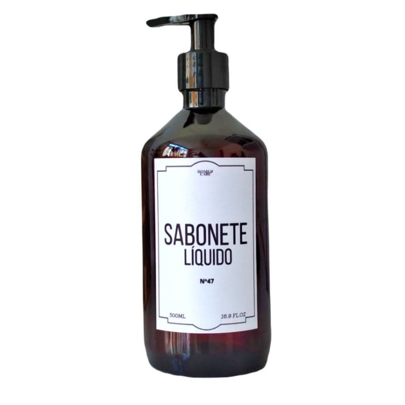 Frasco Pet Âmbar Sabonete Líquido Saboneteira Dispenser 500ml