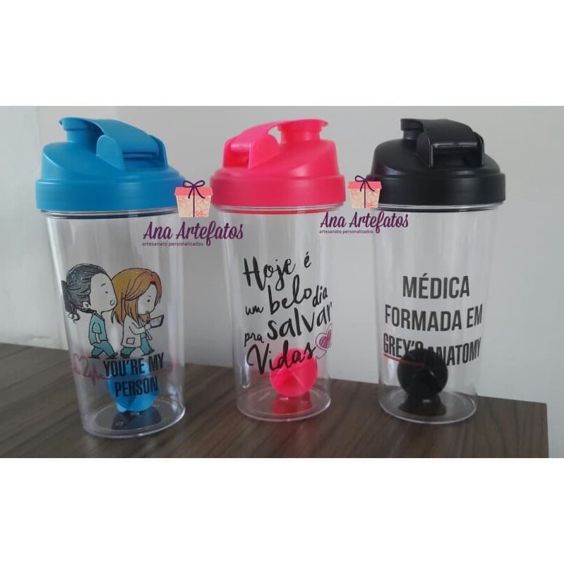 Coqueteleira Shakeira Copo Shake Garrafa para Academia Fitness 700ml