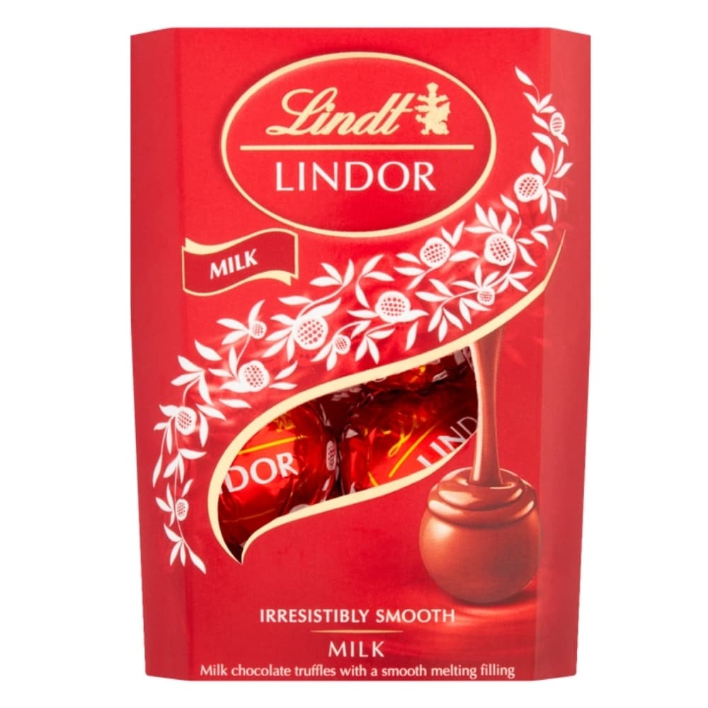 1 Caixa de 37g, Bombons de Chocolate Suico, Lindt Lindor