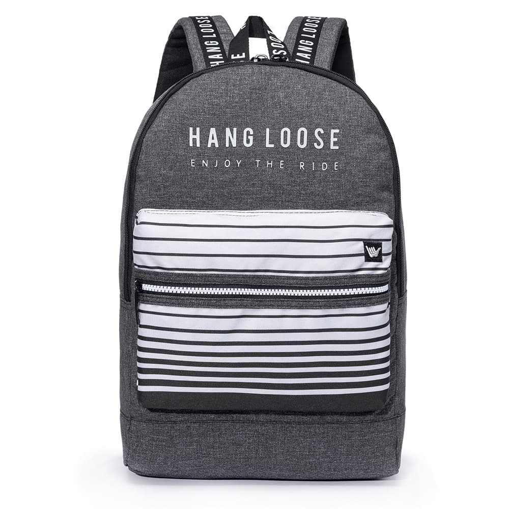 Mochila Hang Loose Webbing Original Moderna Masculina Preta