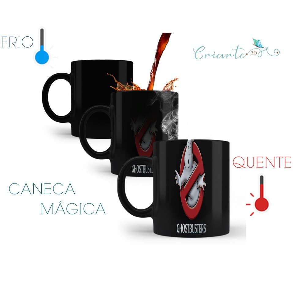 Caneca Porcelana Mágica Ghostbusters #01