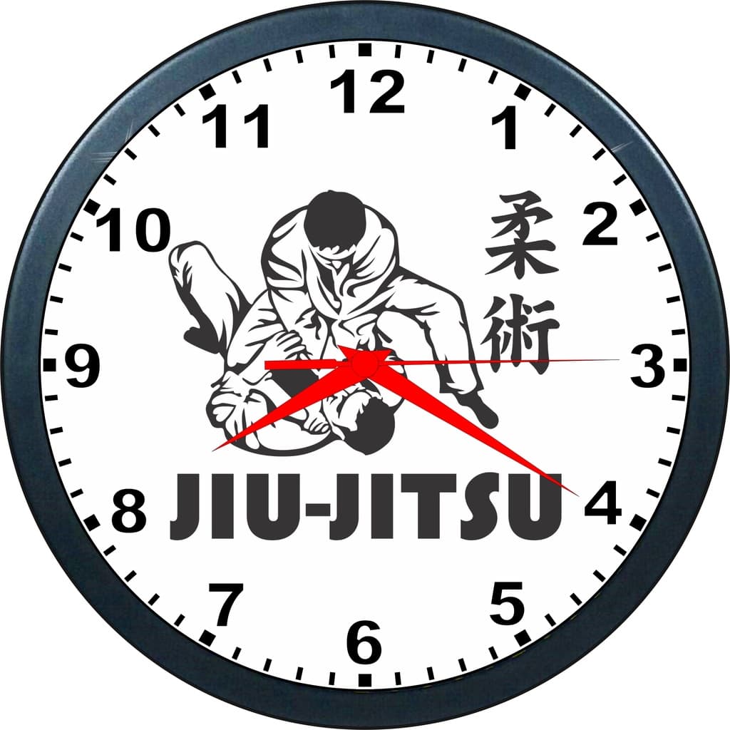 Relógio De Parede Jiu Jitsu - MMA - Bjj - Academia Oss 2 - 24cm