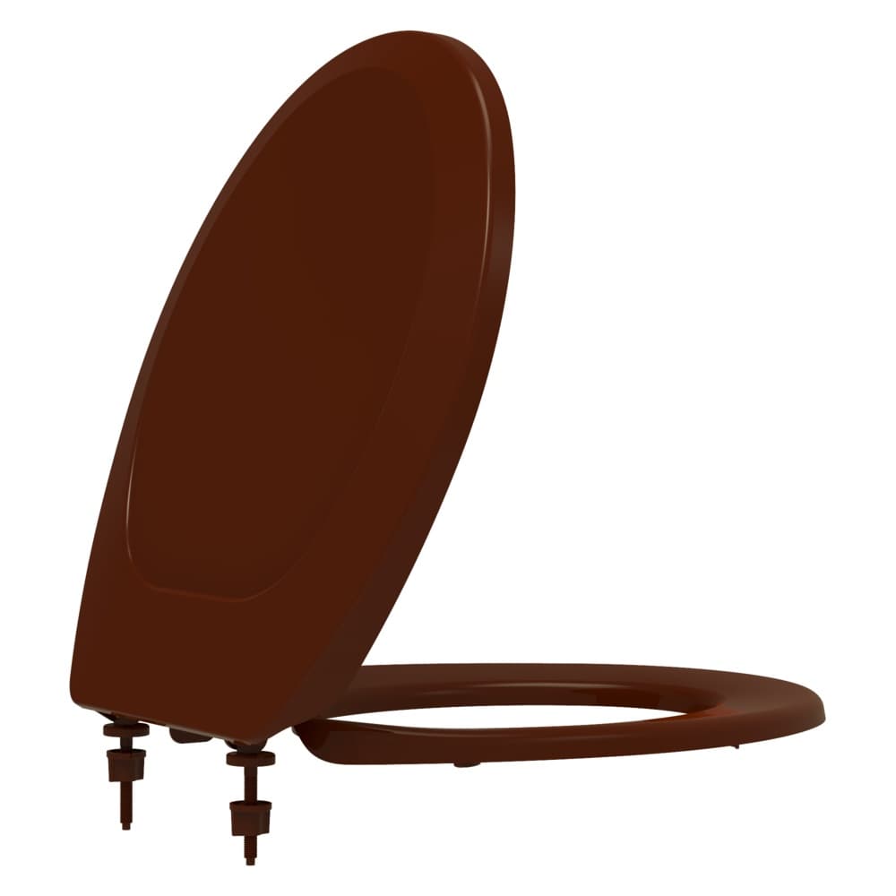 Assento Universal Oval Premium Marrom Conv Polipropileno