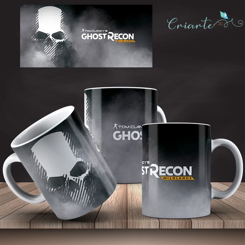 Caneca Porcelana Ghost Recon #01
