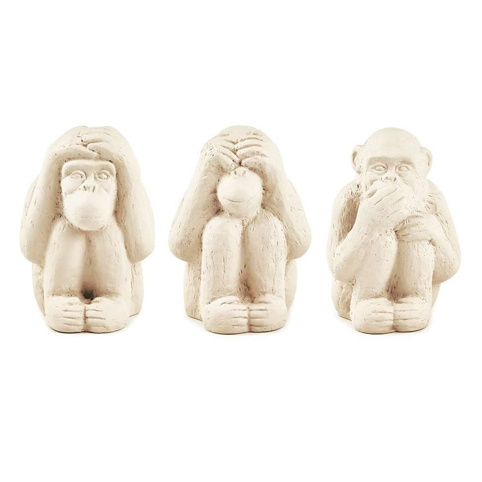 Trio de Macacos da Sabedoria