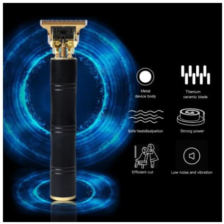 Máquina de corte cabelo profissional T9 usb recarregável