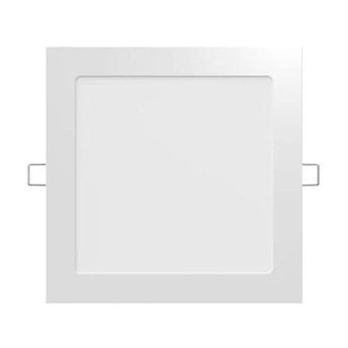 Painel 6W LED Embutir Slim Quadrado 12x12 3500K Branco Quente Bivolt