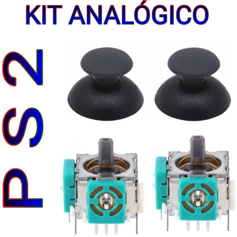 Kit Botão Analógico Ps2 direcional de controle ps2