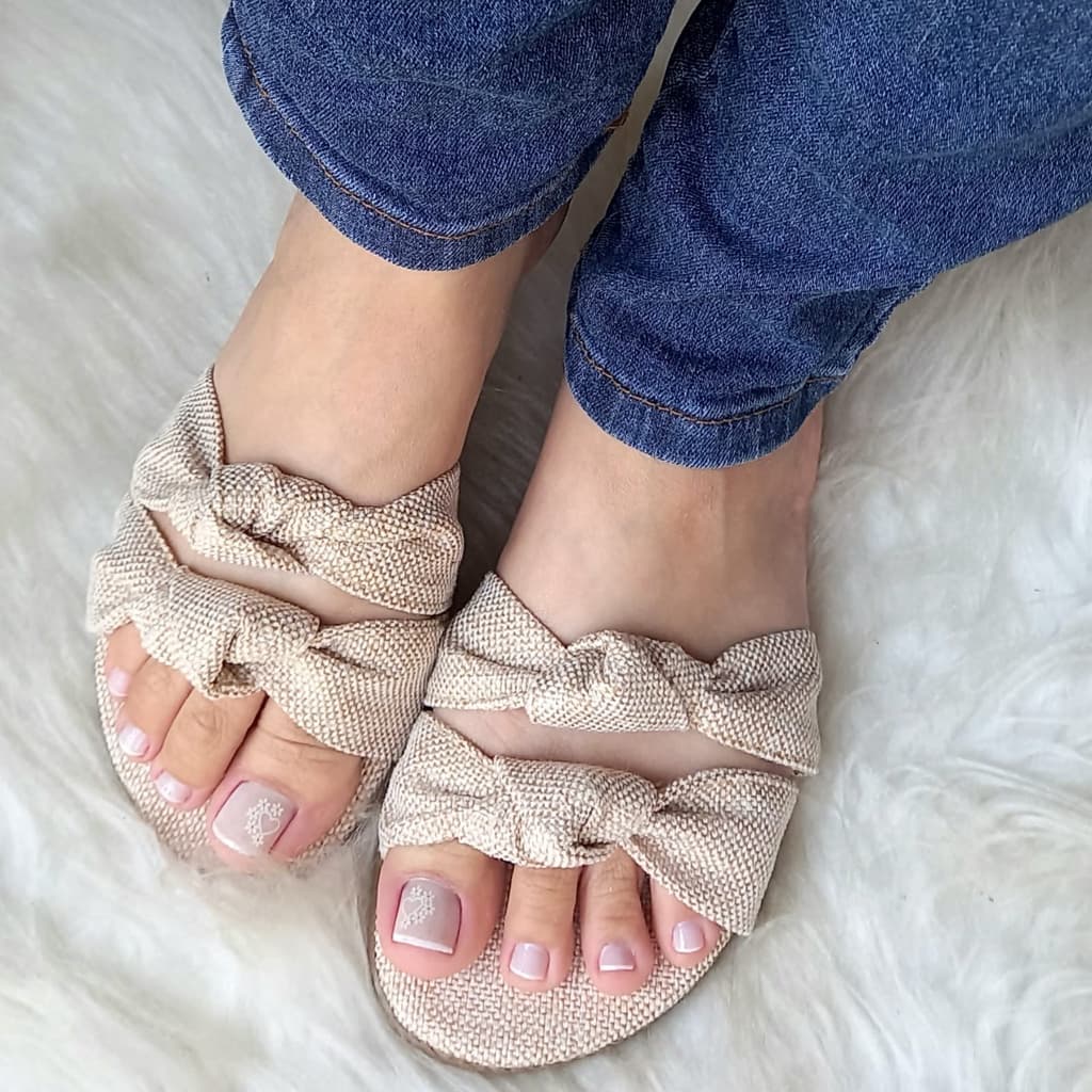 Sandália Rasteirinha feminina, chinelo para o o verão