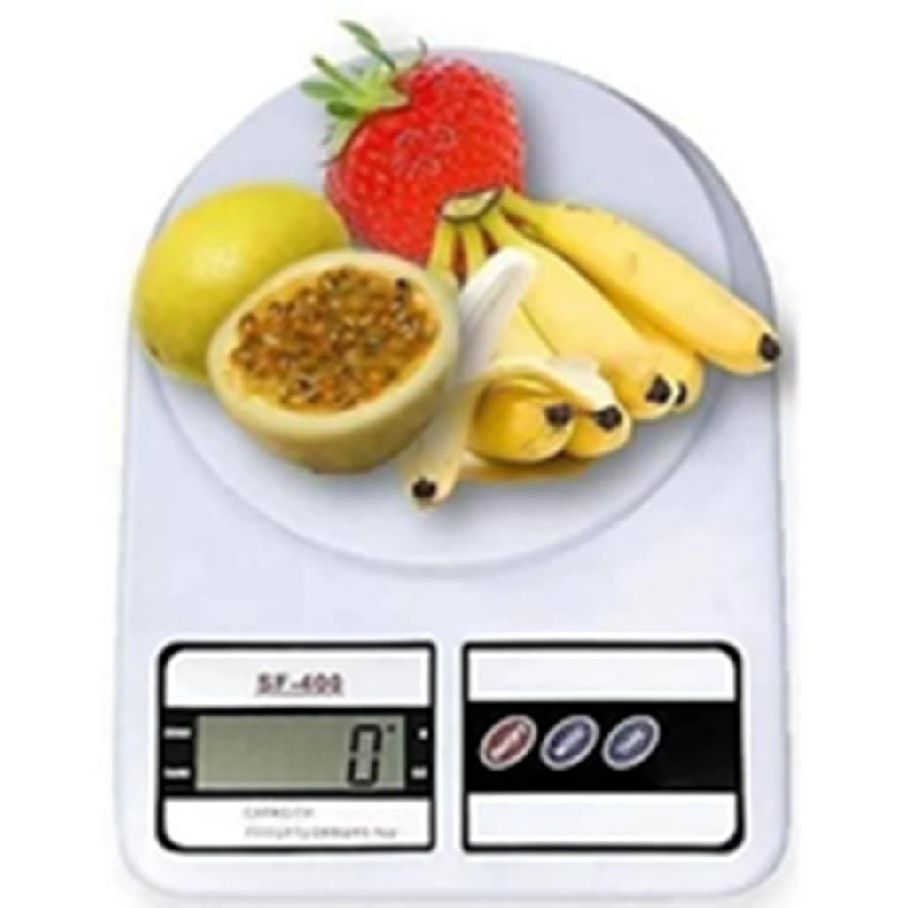 Balança Digital de Cozinha Alta Precisão Eletrônica até 10 kg ( COM VISOR DE LED ).